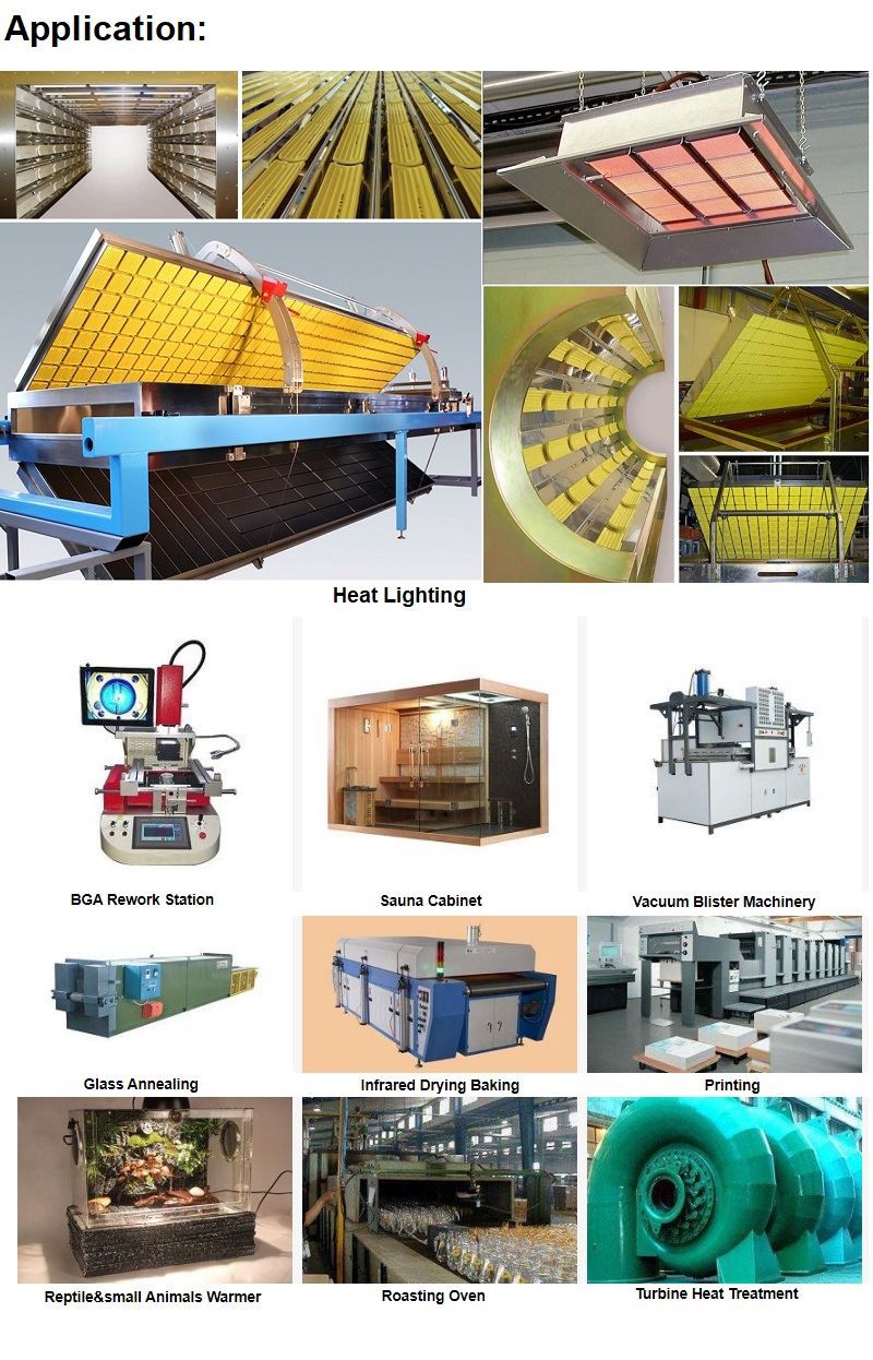 Application-Ceramic Infrared heater Application-Ceramic Infrared heater