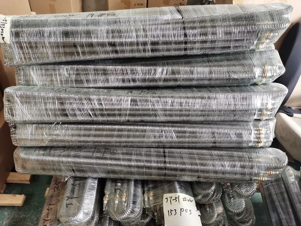 Finned tubular heater