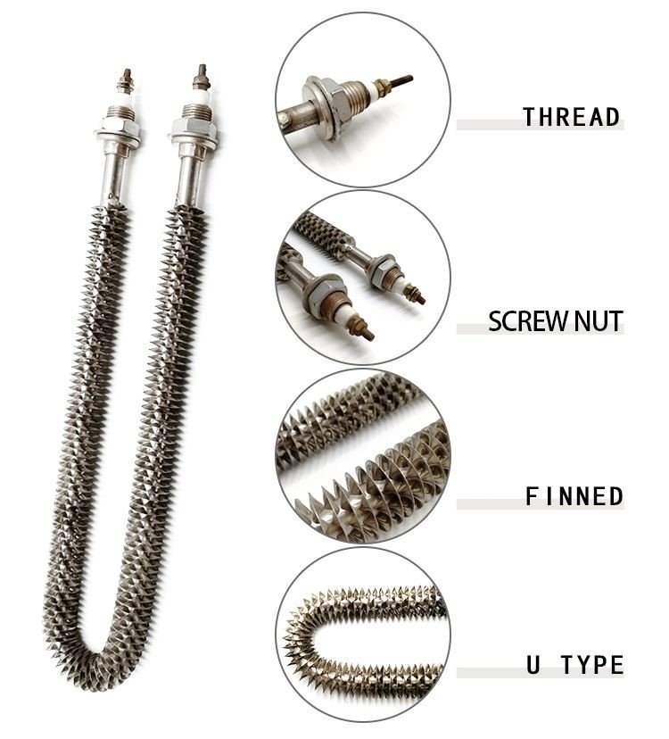 Structure of finned heater Structure of finned heater