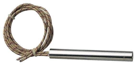 What is the heating temperature of mold cartridge heater?