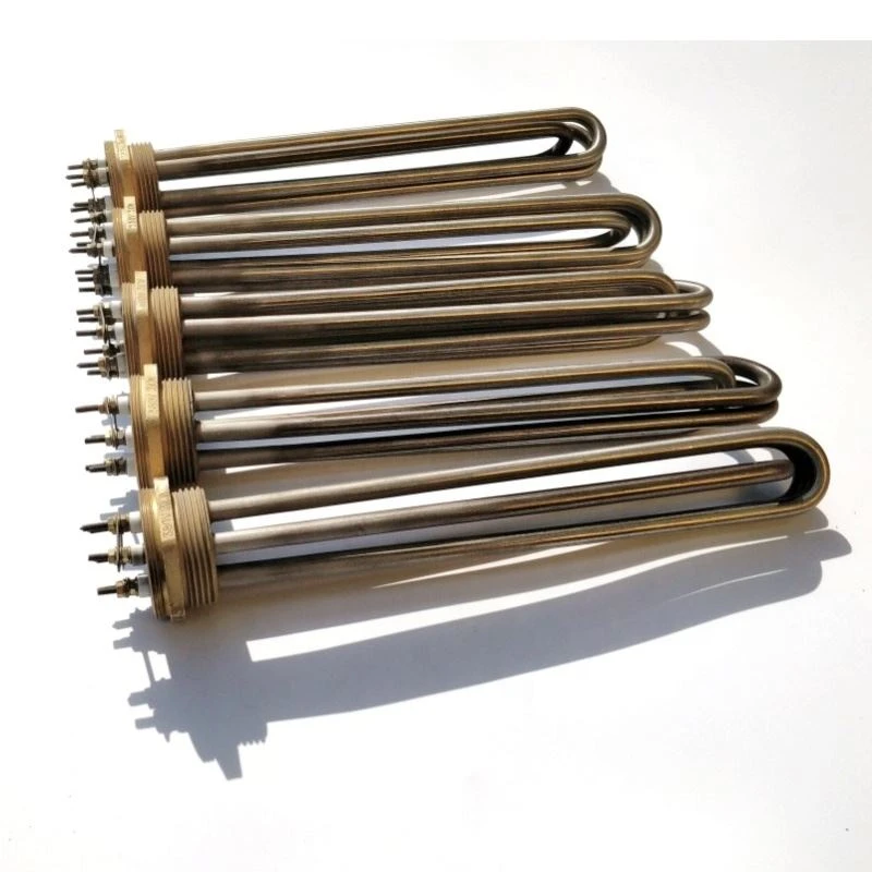 Application of immersion flange tubular heater