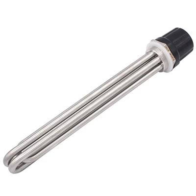 How does the length of the flange heater affect its heating capacity?