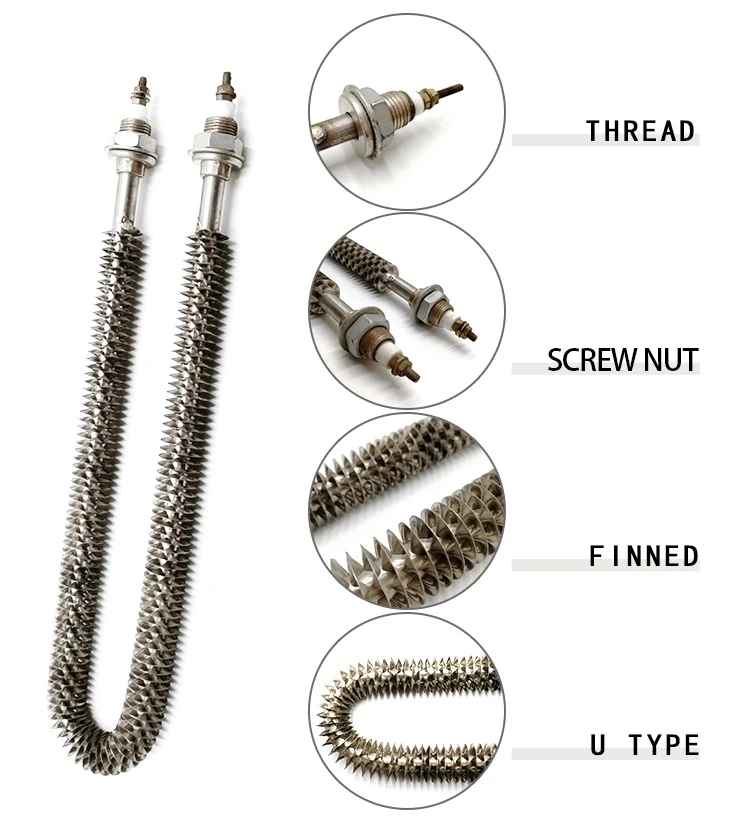 Structure of finned heater Structure of finned heater