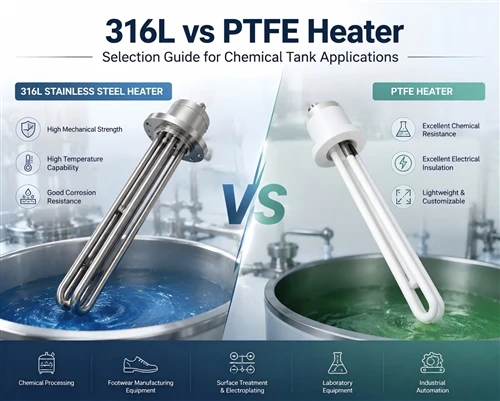 316L vs PTFE Heaters: A Material Selection Guide for Chemical Processing Equi...