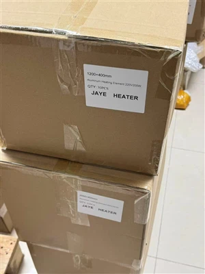 JAYE Exports 180pcs Aluminum Foil Heaters To Thai Customer