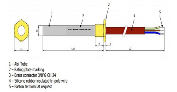 PTC Water Heating Elements PTC Water Heating Elements